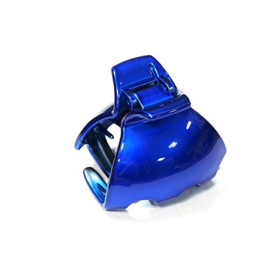 Заколка "Краб", французский пластик, Акцент, K760N-rbm, синий електрик