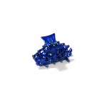 Заколка "Краб", французский пластик с кристаллами, Акцент,  K457-rb