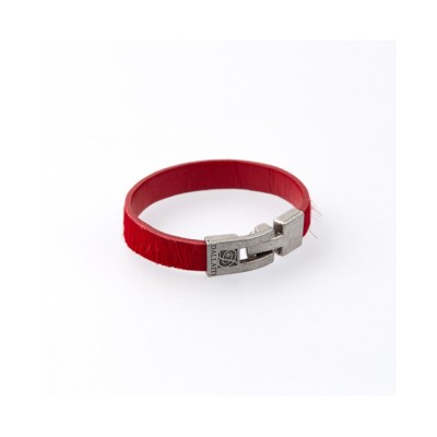 Кожаный  браслет Dallaiti, BC55, оранжевый, красный, черный, зеленый