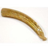  Элитная заколка для волос "Банан",  французская , AKCENT - Mari N, Франция, E764BGE-K0920CR, золотистая
