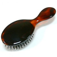 Расческа для волос из пластика, Akcent, Mari N, Франция, B0119-D024, коричневая