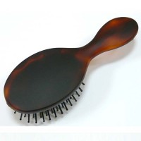 Расческа для волос из пластика, Akcent, Mari N, Франция, B0119-V6, коричневая матовая