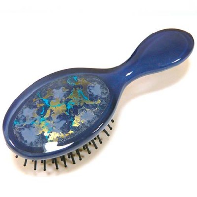 Расческа для волос из пластика, Akcent, Mari N, Франция, E752BLO-B0119, сине-голубая