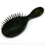 Расческа для волос из пластика, Akcent, Mari N, Франция, E764NR-B0119, черная с серебристыми разводами
