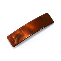 Заколка  для волос "Автомат", французский пластик, AKCENT, A56-130red, коричнево-красная