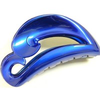 Заколка для волос "Краб", французский пластик, Акцент, K707-rb,  синяя