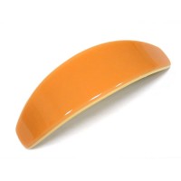 Заколка  для волос "Автомат", французский пластик, Акцент,  A123-cr, оранжевая