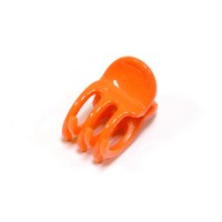 Заколка для волос "Краб", французский пластик" Акцент, K281-275,  оранжевая