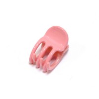 Заколка для волос "Краб", французский пластик" Акцент, K281-276, розовая