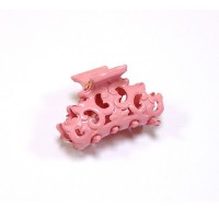 Заколка "Краб", французский пластик, Акцент, K457-276, розовая