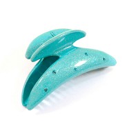  Заколка  для волос "Краб"    ,  французская , AKCENT,  K453-230c-st10, голубая с кристаллами