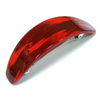 Заколка  для волос "Автомат", французский пластик , A123-24, красная с разводами