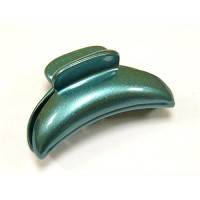 Заколка "Краб", французский пластик, Акцент, AKCENT, K794-126c, зеленая