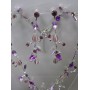 Набор  сиренево-фиолетовый - серьги  и ожерелье 