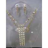 Набор  "Золотые переливы" - серьги  и ожерелье 