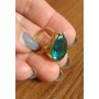 Кольцо с голубым камнем, размер 17 